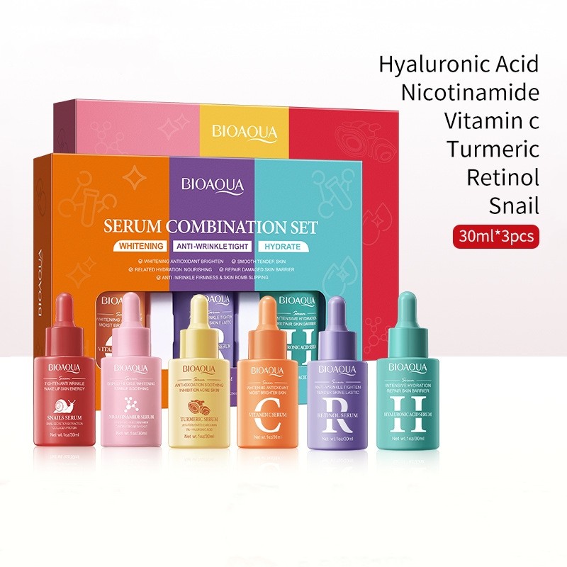 Serum Set Supplier - Whitening & Moisturizing Hyaluronic Acid Serum Combination Set Long-lasting