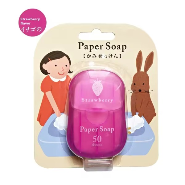Paper Soap Manufacturer - Cute Custom Organic Paper Soap Herbal Ingredients Portable Hand Wash 50pcs