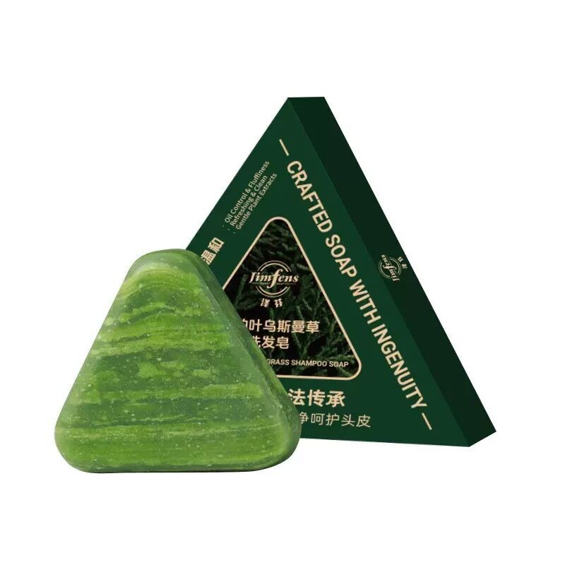 Hair Shampoo Soap Supplier - Organic Platycladus Orientalis Leaves and Usman Grass Shampoo Soap