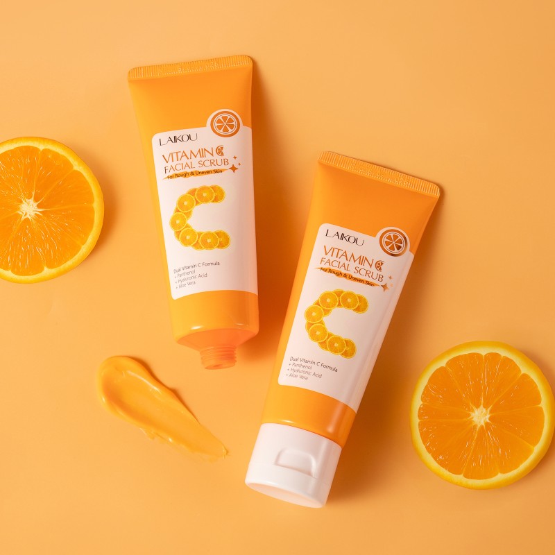 Facial Scrub Manufacturer - Vitamin C Facial Scrub Moisture Brighten Gentle Exfoliation Gel