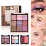 Makeup Palette Factory - 3-in-1 Notebook Eye Shadow Highlighter Blush Makeup Book Palette 3 Layers