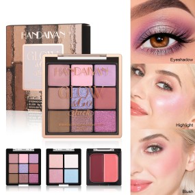 Makeup Palette Factory - 3-in-1 Notebook Eye Shadow Highlighter Blush Makeup Book Palette 3 Layers