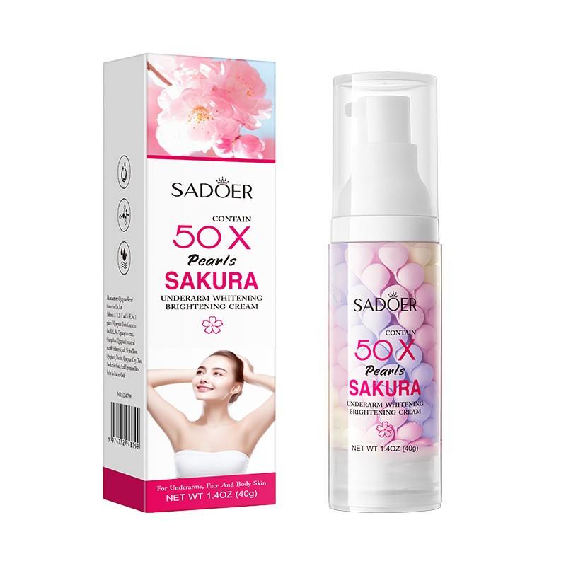Whitening Cream Supplier - Sakura Pearls Underarm Whitening Moisturize Armpit Brightening Cream