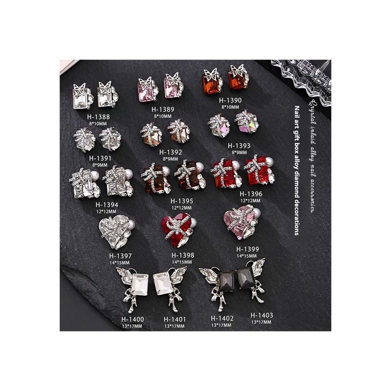 Metal Diamond Rhinestones Factory - Love Red Flash Alloy Claw Stack Jewelry Gift Box