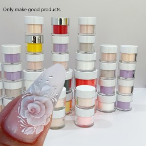 Nail Powder Supplier - High Quality Crystal Acrylic Powder Set for Nail Art