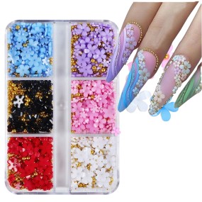 混合珍珠钢珠源头工厂-平底珍珠钢珠混合美甲珠宝