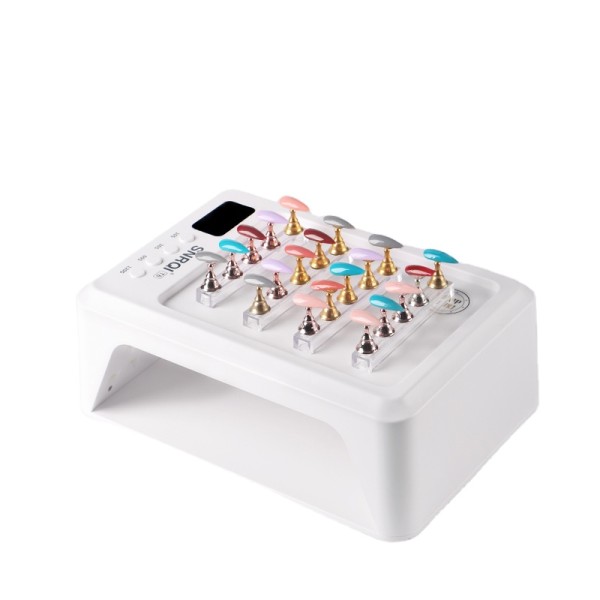 UV/LED美甲灯生产厂家-72W UV/LED美甲机定制logo电供可穿戴