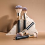 散粉刷源头工厂-大型散粉刷黑色大胖多功能粉底