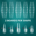 Almond Nail Tips Supplier - Almond Ballet Design 3D Diamond Medium Width ABS Material