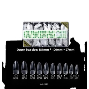 Ballet Nail Factory - Nail Art Super Long Water Drop Ballet Design Press on Nails