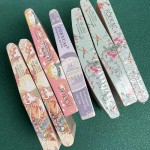 美甲条生产厂家-高品质可定制打磨条可爱印花耐磨