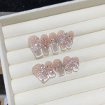 法式指甲甲供应商-2024手工法式风格高品质便捷穿戴