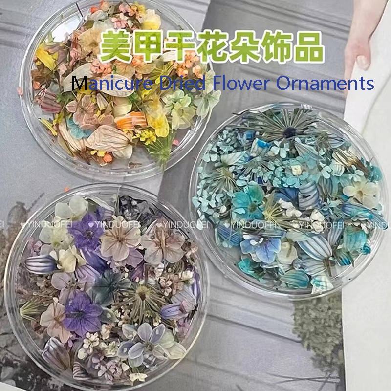 Nail Rhinestone Supplier - INS Style Garden Oil Painting Small Petals Jewelry