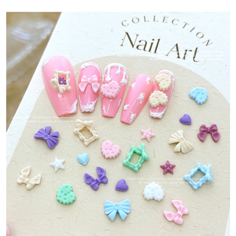Alloy Nail Set Supplier - New Fashionable Alloy Resin Crystal Rose Camellia Pearl
