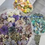 美甲钻供应商-INS风花园油画小花瓣珠宝