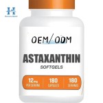 Astaxanthin Softgel Capsules Manufacturer - OEM Skin Beauty Dietary Supplements 12mg