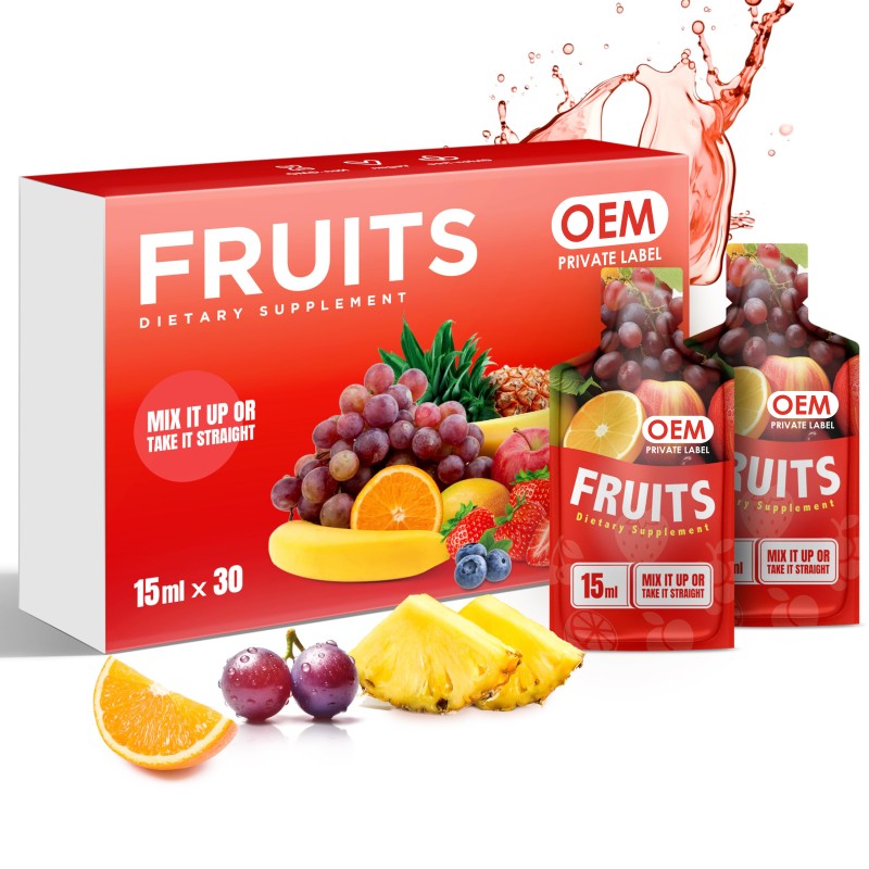 Dietary Fiber Supplement Manufacturer - OEM Private Label Sugar Free Fruit Drink Vitamin Energy