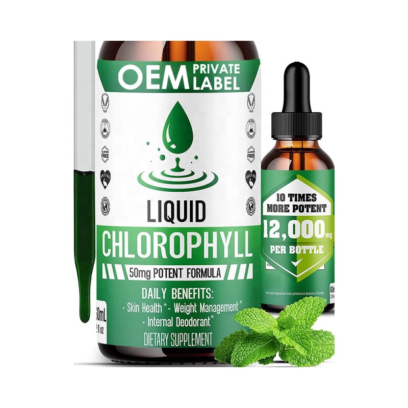 Chlorophyll Drops Manufacturer - Customized Detox Drops Immune Detox Energy Booster Digestion