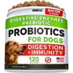 Dog Probiotics Treats Factory - Digestive Enzymes Prebiotics Chewable Fiber Improve Digestion