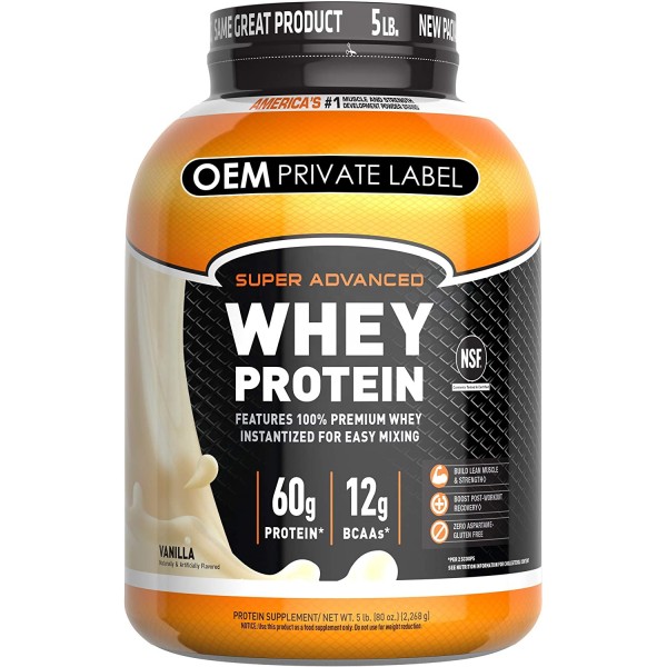Whey Protein Powder Supplier - Custom Advanced Sports Supplement Pre-workout Amino Isolate