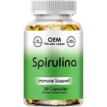 Spirulina Softgel Factory - OEM Organic Chlorella Spirulina 500mg Natural Softgels Supplement