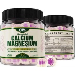 Calcium Magnesium Zinc Gummies Factory - OEM Private Label with Vitamin D3 Filled