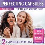 Skin Whitening Capsules Manufacturer - Hot Sale Collagen Whitening Pills Vegan Brightening