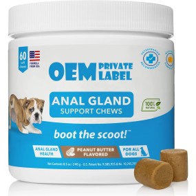 犬益生菌咀嚼片源头工厂-定制批发肛门腺支持Omega3止痒