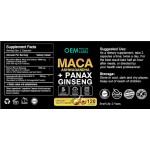 Maca Root Softgels Factory - Private Label 3 in 1 Ashwagandha Panax Ginseng Energy Stamina