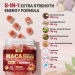 Men Energy Supplement Supplier - OEM Private Label 8 in 1 Natural Booster Maca Root