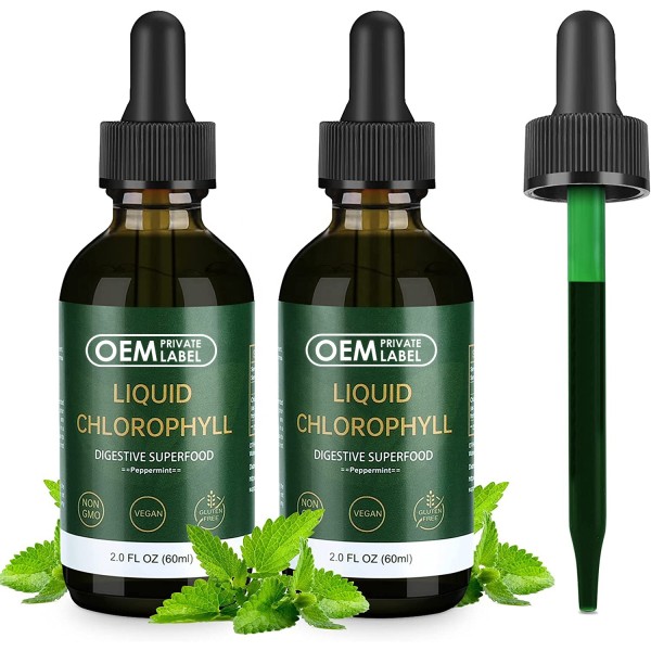Chlorophyll Liquid Drops Supplier - Factory Hot Sale Energy Boost Immune Support Detox