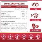 CoQ10 Softgels Supplier - OEM 200mg with BioPerine Omega 3 Antioxidant Heart Support