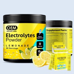 Electrolyte Drink Mix Manufacturer - Daily Lemonade Hydration with 6 Key Electrolytes Trace Minerals