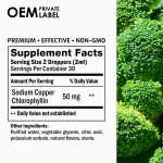 Chlorophyll Liquid Drops Factory - Private Label Detox Antioxidant Diet Natural Energy Support