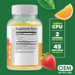 Probiotic Gummy Manufacturer - Prebiotic Vitamin Gummies 2 Billion CFU Digestive Health