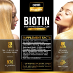 Biotin Collagen Drops Manufacturer - Private Label Oil Peptides Liquid for Hair Skin Nails
