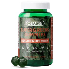 Super Greens Gummies Factory - OEM Immunity Natural Weight Management Metabolism Boost