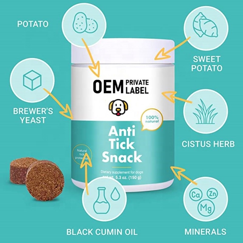 Dog Allergy Relief Chews Supplier - OEM/ODM Anti Itch Flea Tick Treatment Pet Health