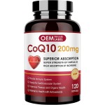 CoQ10 Softgels Supplier - OEM 200mg with BioPerine Omega 3 Antioxidant Heart Support