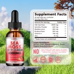 Sea Moss Liquid Drops Factory - OEM Organic Irish Gel with Burdock Root Immune Detox