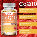 COQ10 Capsules Supplier - OEM Private Label 450mg Coenzyme Q10 Heart Nerve System Support