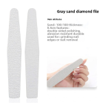 Glass Nail File Manufacturer - Factory-Source Gray Sand 100/180 Double-Sided Zebra Custom Logo Repair