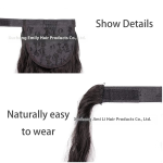 Cornrow Ponytail Extension Factory - European American Style Thick Curly with Magic Tape