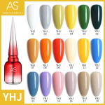 Nail Gel Manufacturer - AS 2024 Red Bottle Soft Gold Chrysanthemum Collection Whitening Solid Color