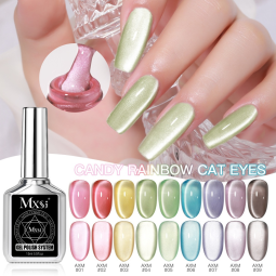 Cat Eye Gel Polish Manufacturer - MXSI Candy Glass 2025 New Colorful Rainbow Colors Professional Set