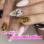 Press-On Almond Nails Factory - Wholesale 3D Acrylic ABS French Style Custom Patterns Salon Use