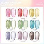 Cat Eye Gel Polish Manufacturer - MXSI Candy Glass 2025 New Colorful Rainbow Colors Professional Set