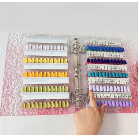 Nail Display Board Manufacturer - Magnetic Detachable Acrylic Gradient Color Book for Gel Tips