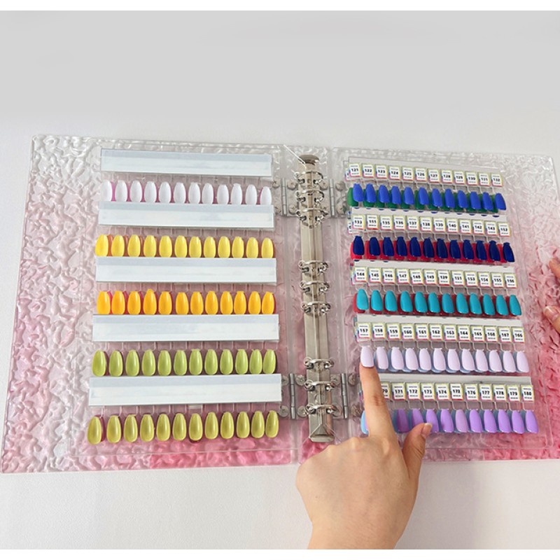 Nail Display Board Manufacturer - Magnetic Detachable Acrylic Gradient Color Book for Gel Tips