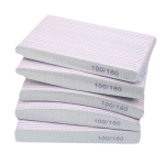 Glass Nail File Manufacturer - Factory-Source Gray Sand 100/180 Double-Sided Zebra Custom Logo Repair